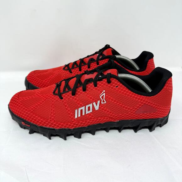 Inov-8 Mudclaw 275 Men’s 11.5 Trail Running Shoes Red Aggressive Lugs OCR Fell - Picture 7 of 9
